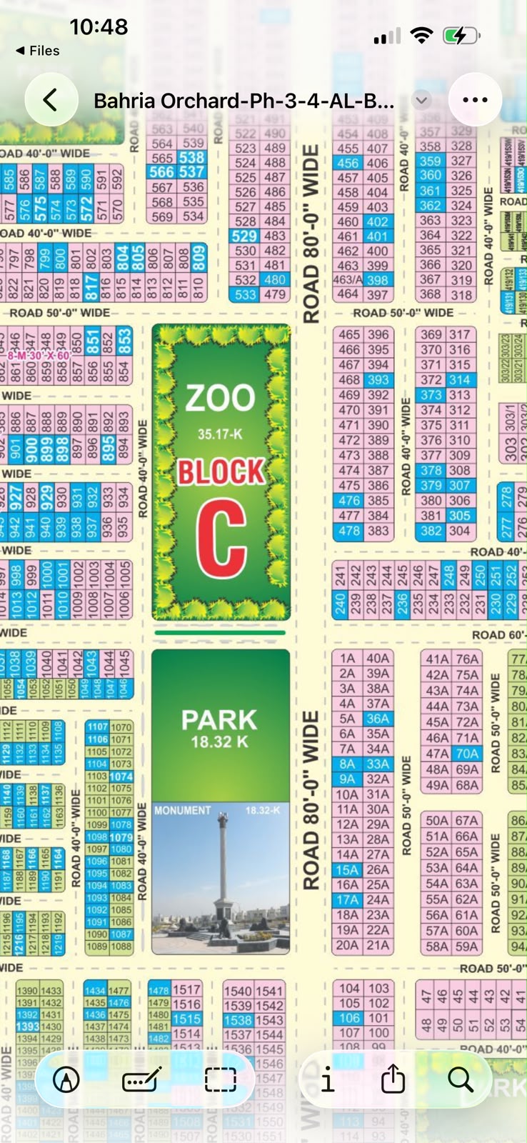 8 Marla Plot for Sale in Bahria orchard