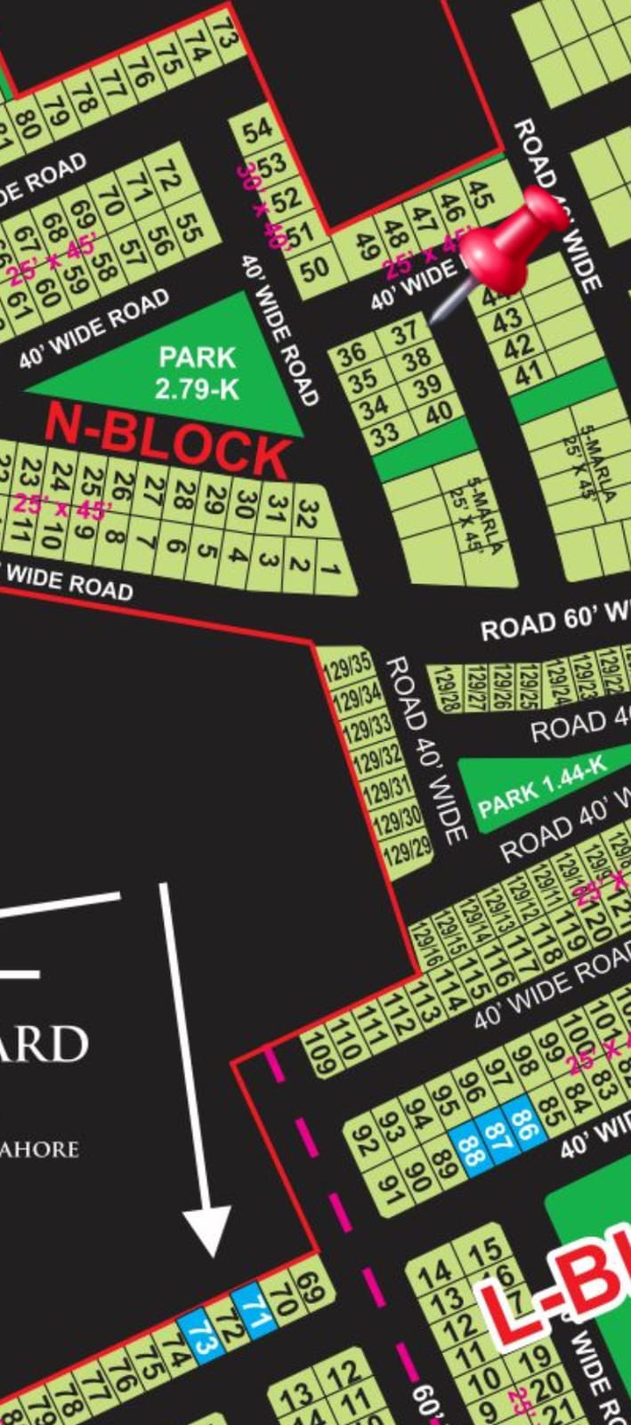 5 Marla Builders Location Plot For Sale N Block Phase 2